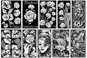Carnation tattoo idea