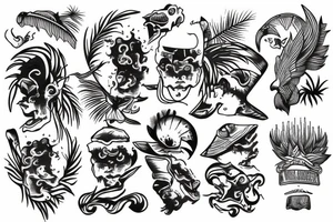 Vietnam island tattoo idea