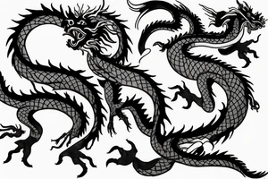 Vietnam dragon tattoo idea