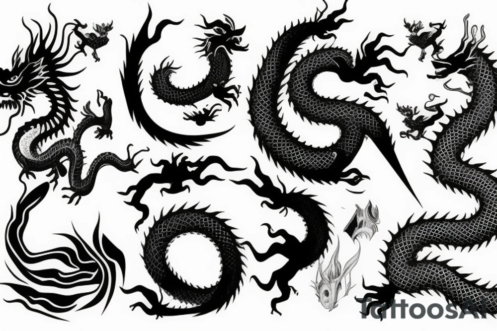 Vietnam dragon tattoo idea