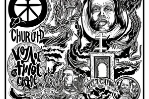 Visual represntation of no church in the wild by watch the throne tattoo idea