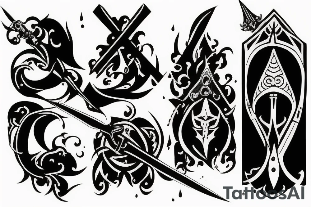 Medieval assassin tattoo idea