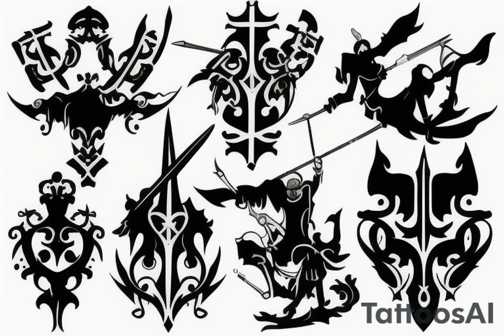 Medieval assassin tattoo idea