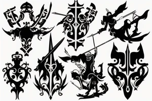Medieval assassin tattoo idea