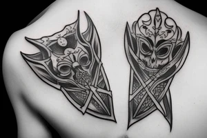 Medieval assassin tattoo idea