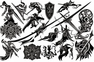 Medieval assassin tattoo idea