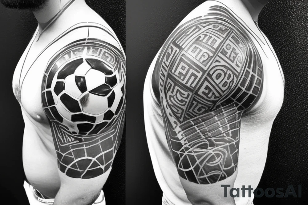 Messi kissing the world cup tattoo idea