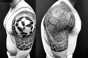Messi kissing the world cup tattoo idea
