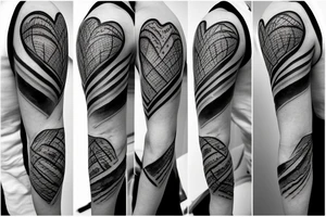 Heart with scars tattoo idea