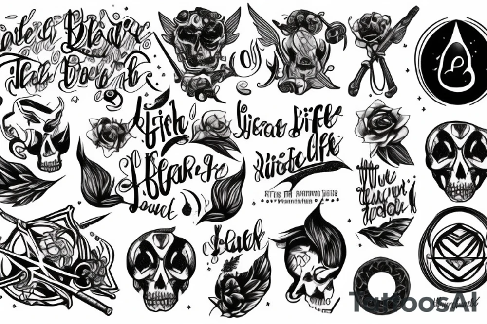 life before death, Journey before destination, strength before weakness tattoo idea
