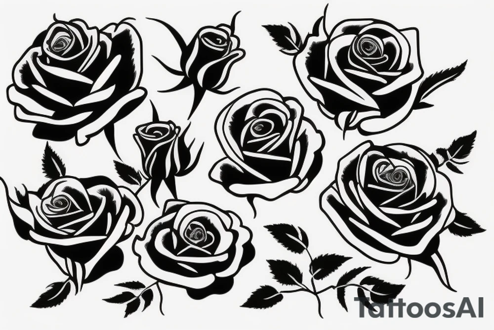 roses tattoo idea