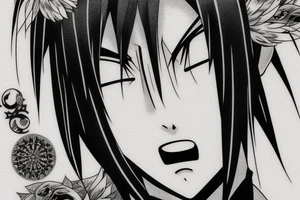 Itachi from anime natuto tattoo idea