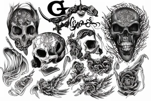 "God
And
Blood" tattoo idea