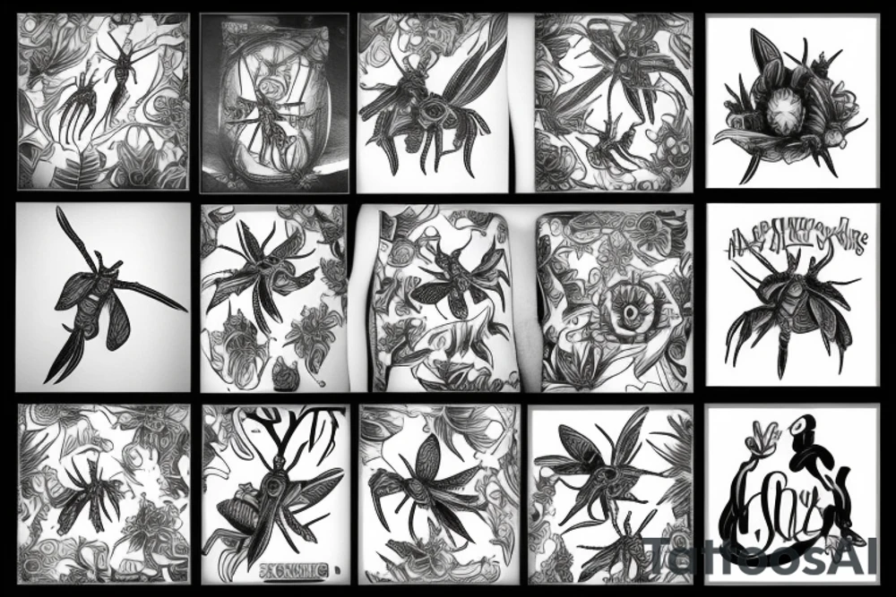 mantis tattoo idea