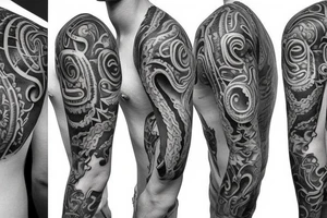 Neck tattoo with animals tattoo idea