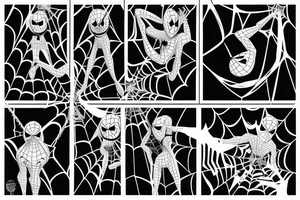 spider-man hanging himself by a noose tattoo idea
