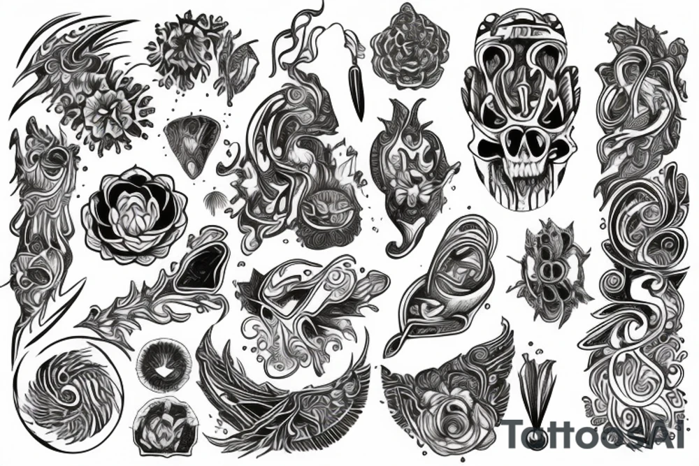 Psychedelic tattoo idea