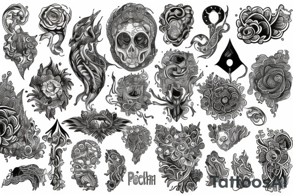 Psychedelic tattoo idea