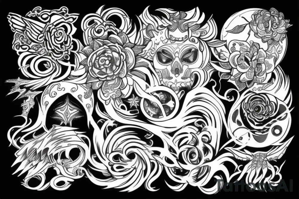 Psychedelic tattoo idea