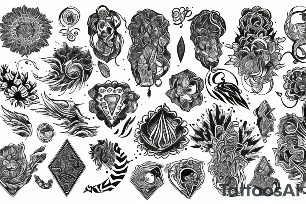Psychedelic tattoo idea