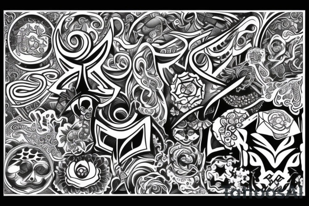 Psychedelic tattoo idea