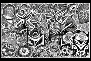 Psychedelic tattoo idea