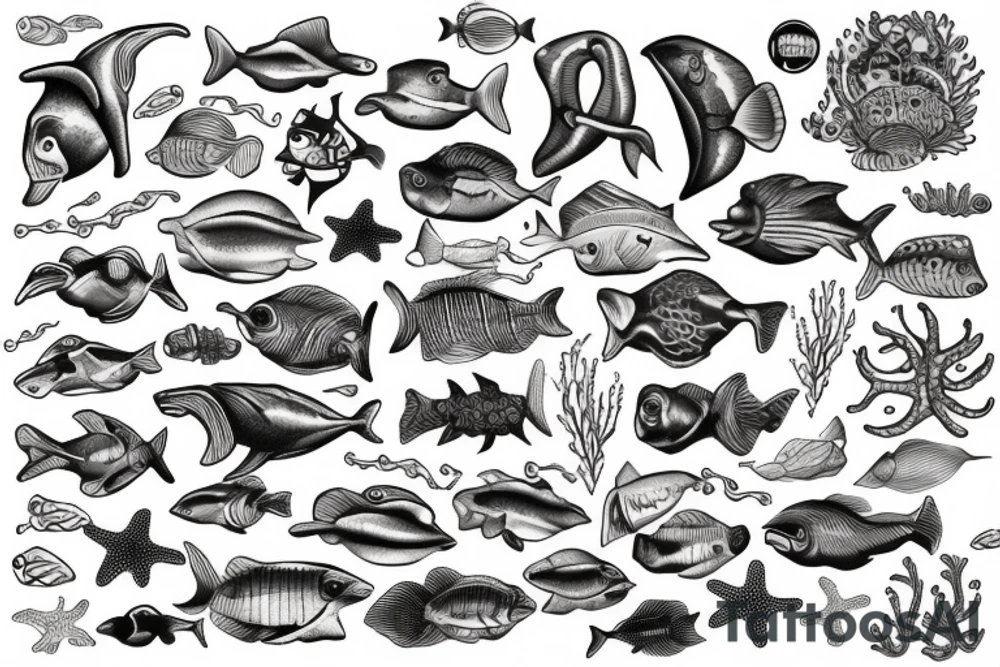 marine life tattoo idea