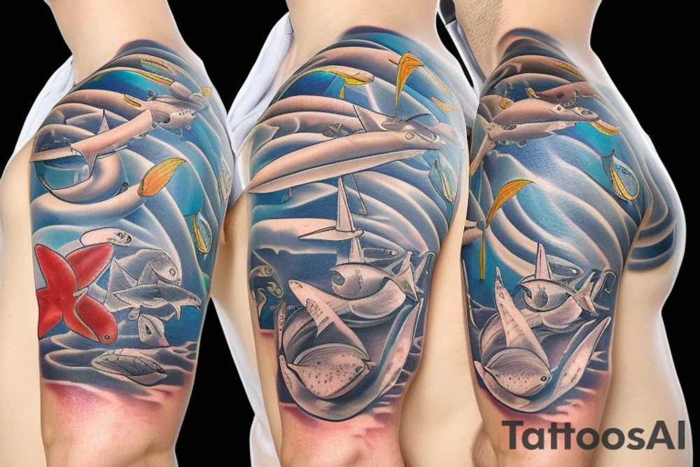 marine life tattoo idea