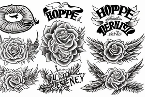 Hope and perseverance tattoo idea