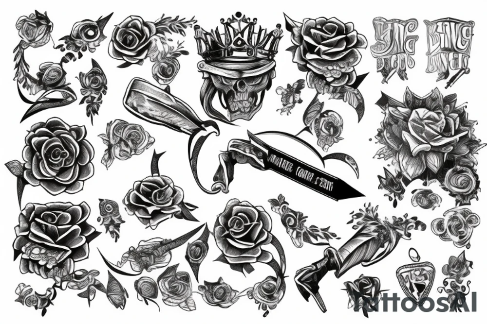 Forearm tattoo for king tattoo idea