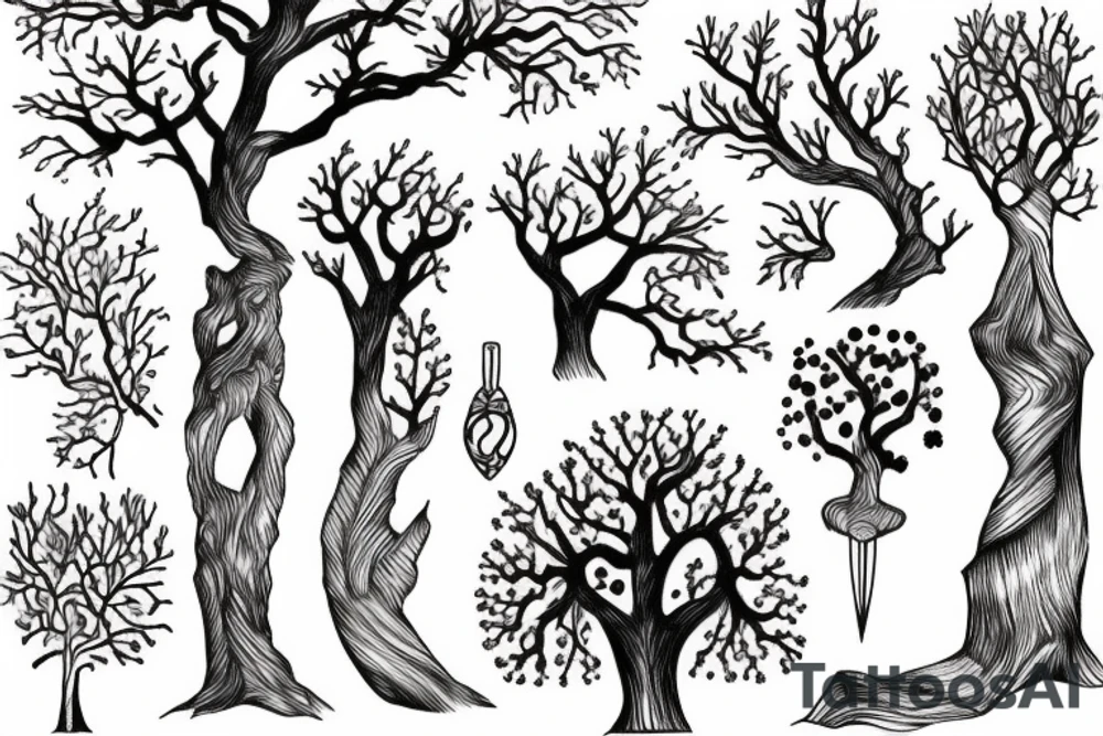 Oak tree tattoo idea