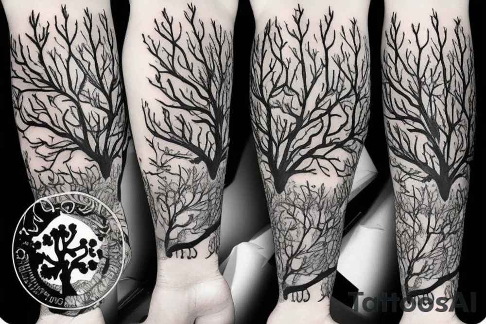 Oak tree tattoo idea