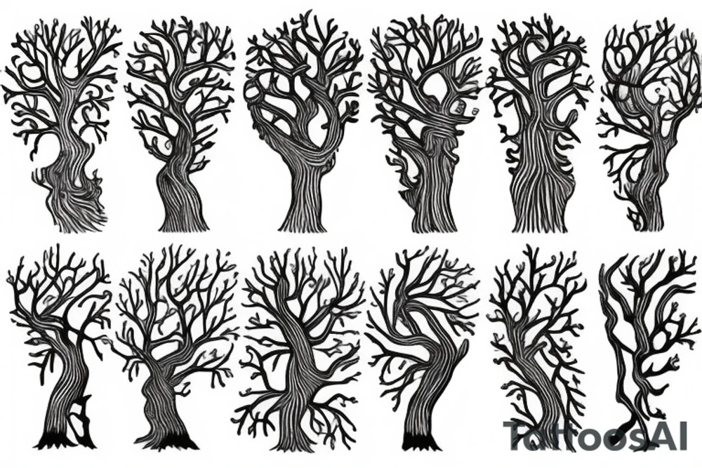 Oak tree tattoo idea