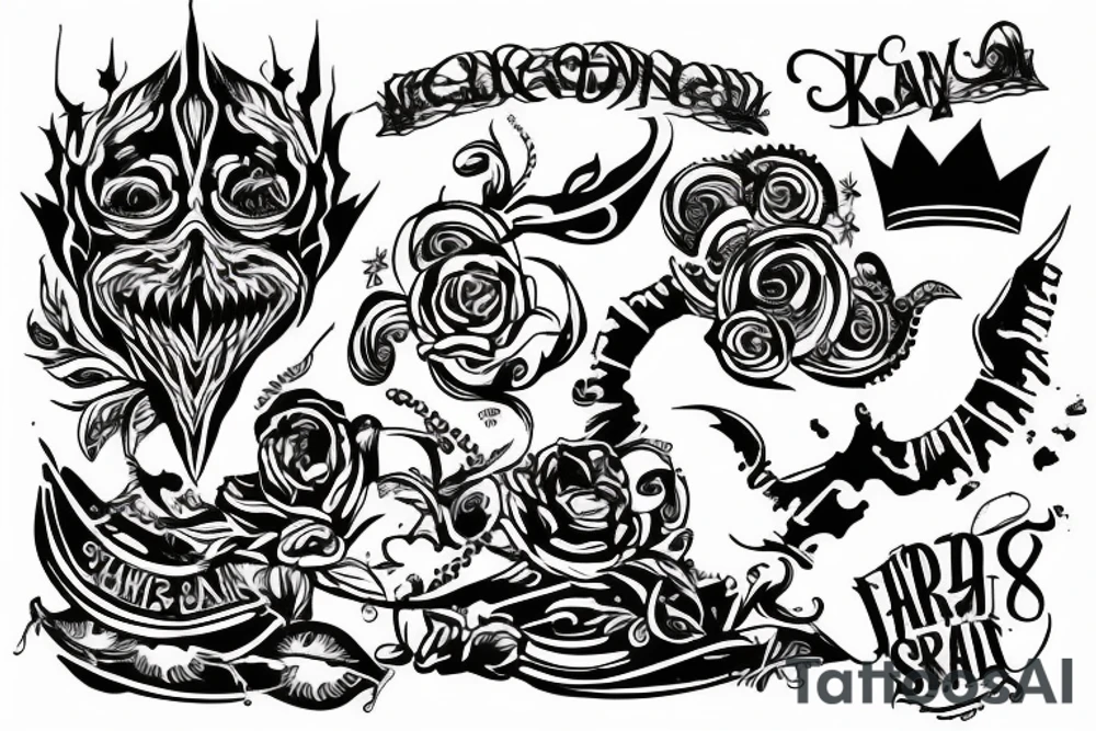 Forearm tattoo for king tattoo idea