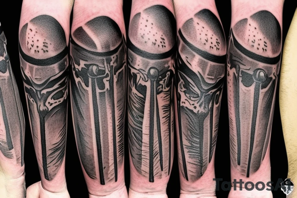 baseball bat campfires tattoo idea