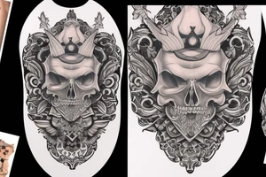 King tattoo for neck tattoo idea