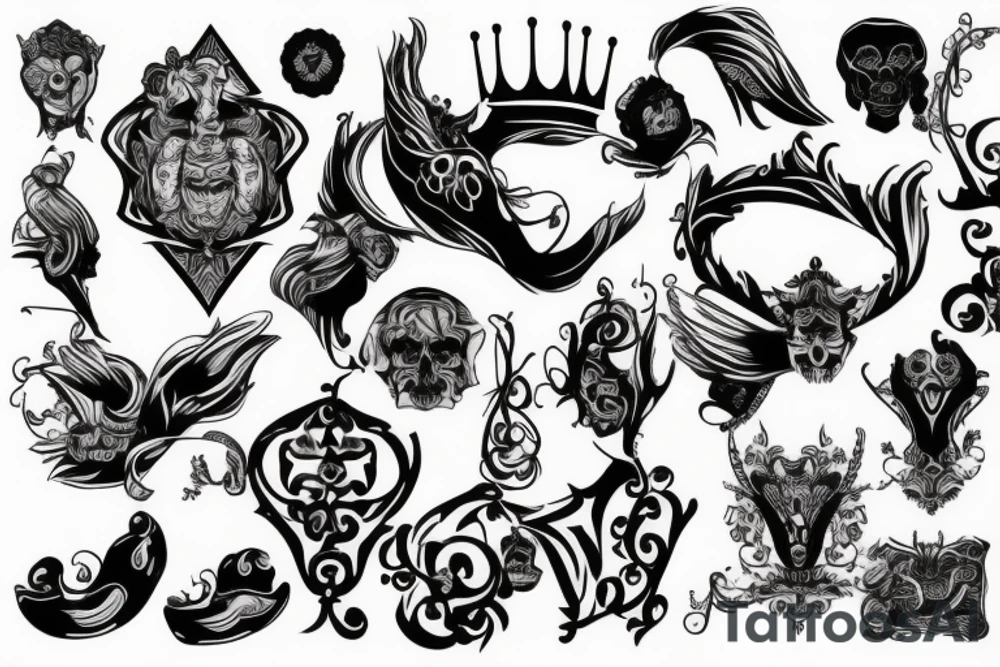 King tattoo for neck tattoo idea