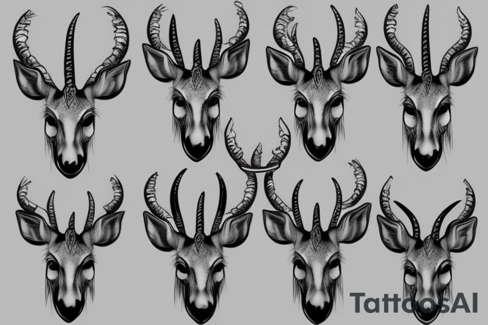 Kudu head tattoo idea