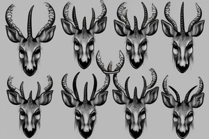 Kudu head tattoo idea