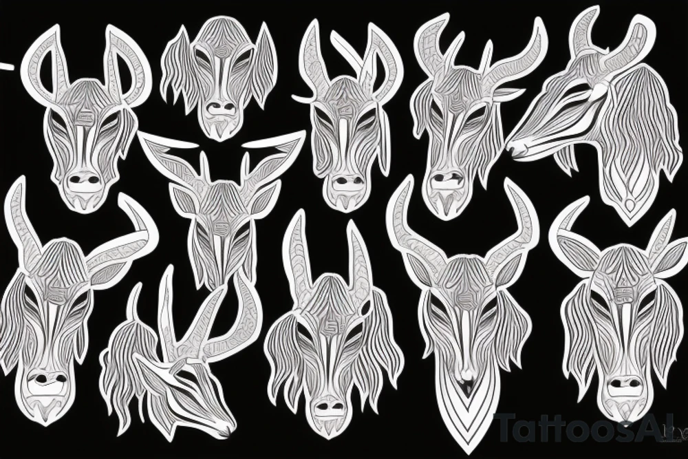 Kudu head tattoo idea