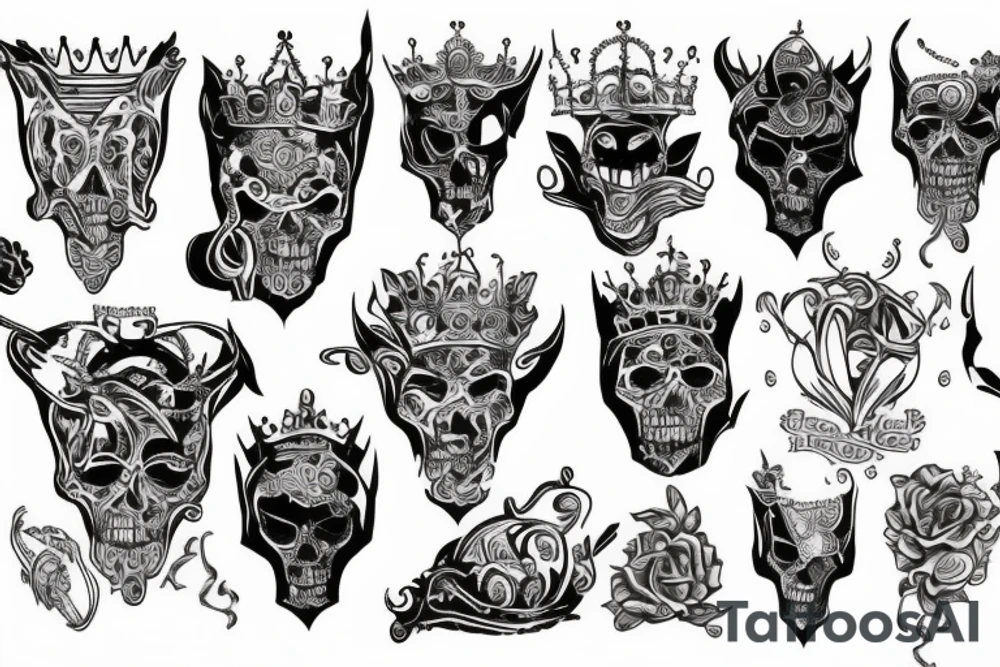 King tattoo for neck tattoo idea
