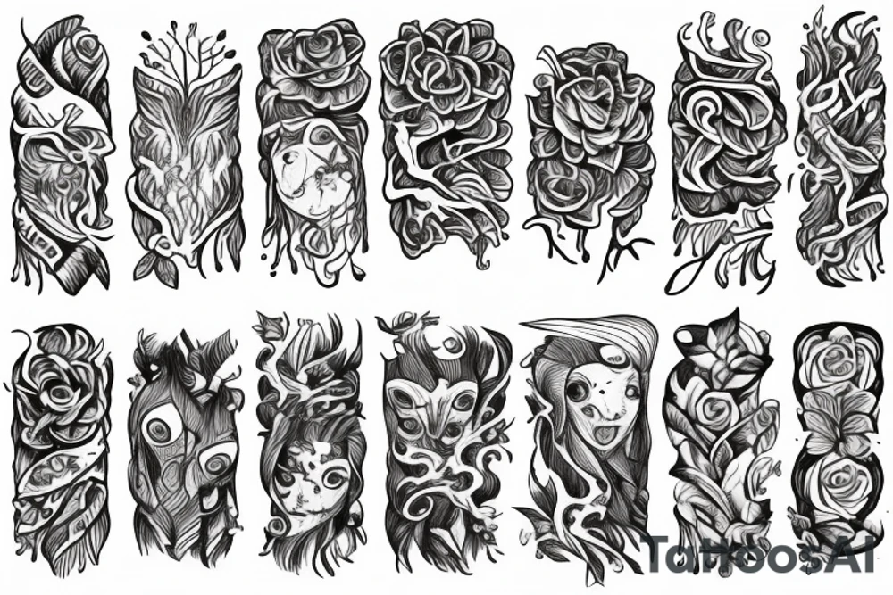 forest tattoo for forearm tattoo idea
