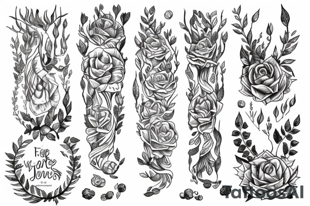 forest tattoo for forearm tattoo idea