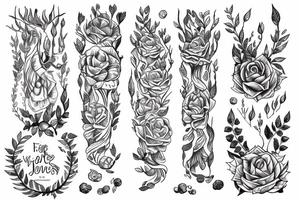 forest tattoo for forearm tattoo idea