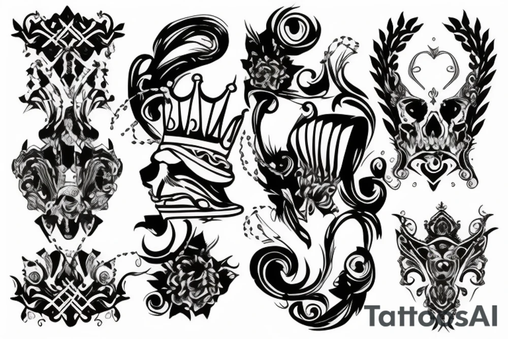King tattoo for neck tattoo idea
