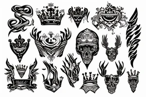 King tattoo for neck tattoo idea