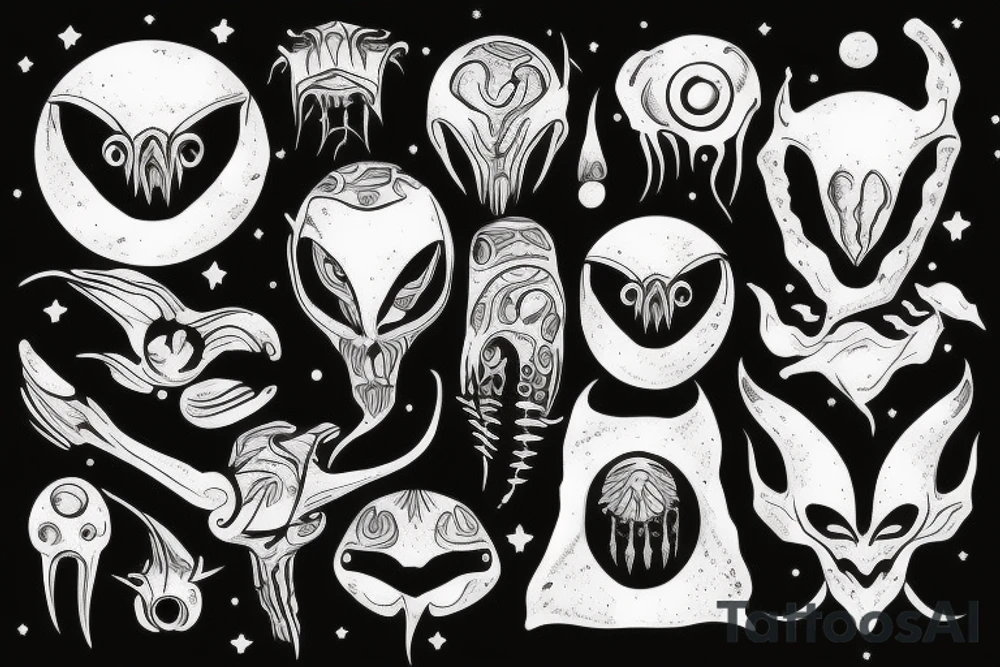alien, thorn tattoo idea