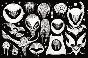 alien, thorn tattoo idea