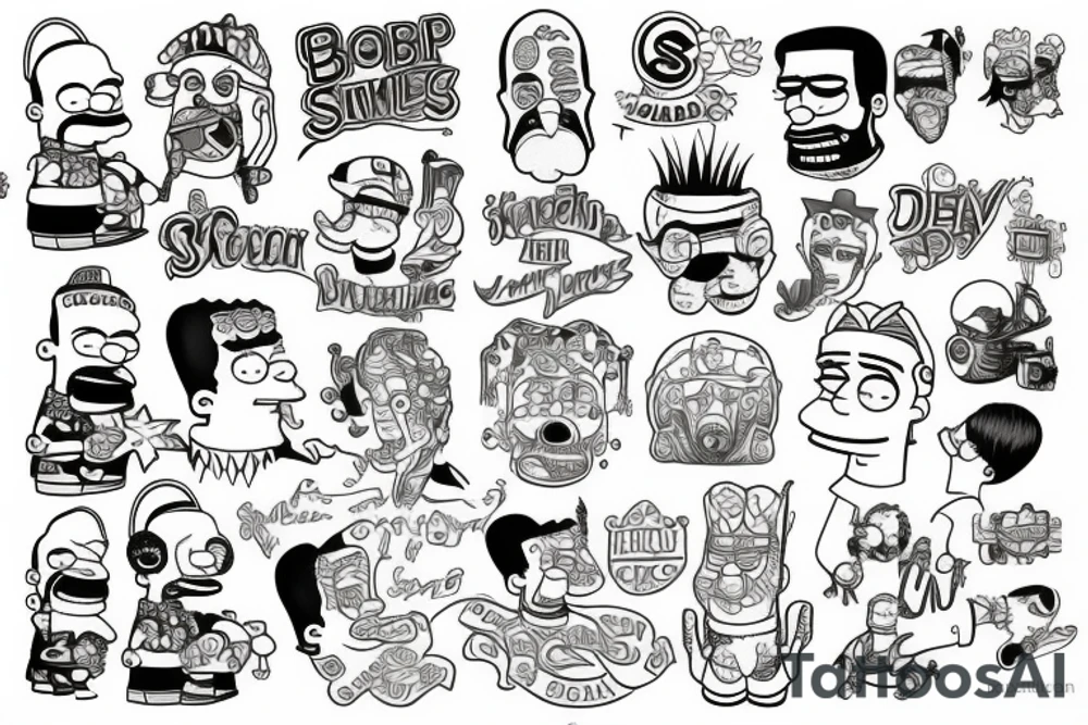 number two bob simpsons tattoo idea