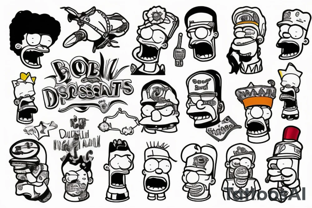 number two bob simpsons tattoo idea